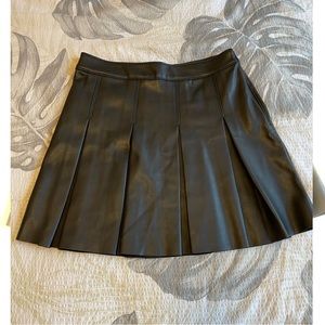 Hollister Black Leather Mini Skirt